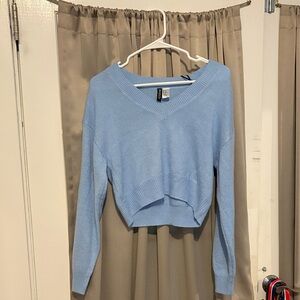 H&M Divided Sky Blue Knit Top